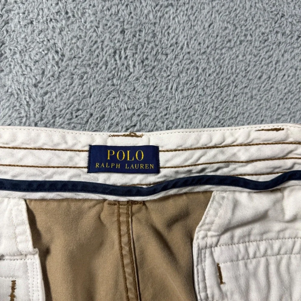 Polo Ralph Lauren Cargo Shorts Mens 38 Tan Khaki Heavy Duty Thick Streetwear